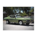 1969 Pontiac GTO Classic Muscle Car Postcard