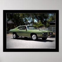 1969 Pontiac GTO Muscle Car Poster