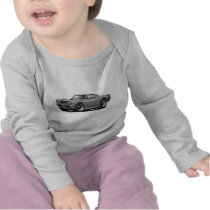1969 Super Bee Grey Double Scoop Hood T Shirts