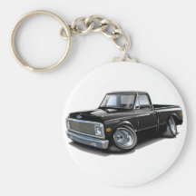 1970-72 Chevy C10 Black Truck Key Chains