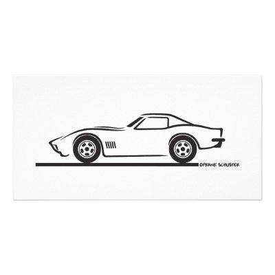 1970-72 Corvette Personalized Photo Card by frengi