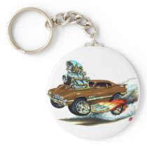 1970-72 Olds Cutlass 442 Brown Car Key Chain