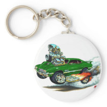 1970-72 Olds Cutlass 442 Green Car Key Chain
