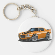 1970-73 Camaro Orn/Blk Car Keychains