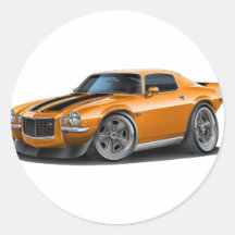 1970-73 Camaro Orn/Blk Car Stickers