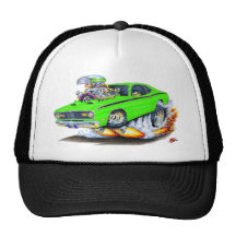 1970-74 Plymouth Duster Lime Car Trucker Hat