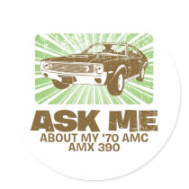 1970 AMC AMX 390 STICKER