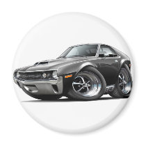1970 AMX Black Car Fridge Magnets