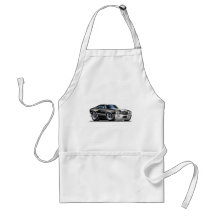 1970 Chevelle Black-White Car Aprons