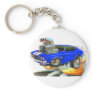 1970 Chevelle Blue-White Car Keychain