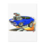 1970 Chevelle Blue-White Car Postcards