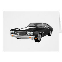 1970 Chevelle SS: Black Finish: Card
