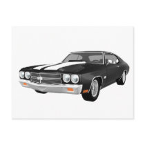 1970 Chevelle SS: Black Finish: