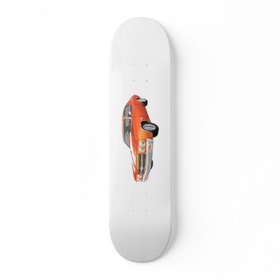 1970 Chevelle SS: Orange Finish: Skateboard by spiritswitchboard