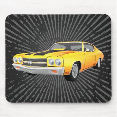 1970 Chevelle SS: Yellow Finish: Mousepad by spiritswitchboard