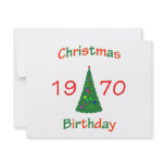1970 Christmas Birthday