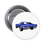 1970 Corvette Sports Car: Blue Finish Buttons