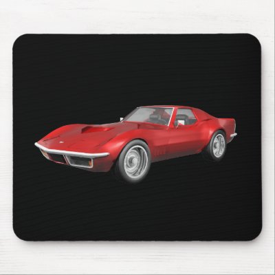 1970 Corvette Sports Car: Red Finish by spiritswitchboard