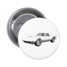 1970 Corvette Sports Car: White Finish Buttons
