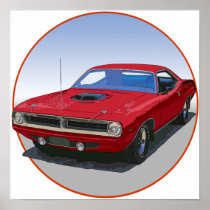 1970 Cuda Coupe Print