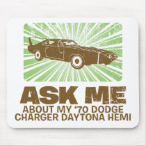 1970 Dodge Charger Daytona Hemi Mouse Pad