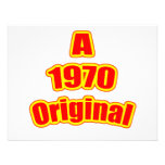 1970 Original Red Personalized Announcement
