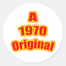 1970 Original Red Stickers