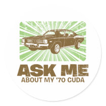 1970 Plymouth Barracuda Stickers