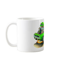 1970 Plymouth Cuda Green Car Mug