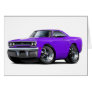 1970 Plymouth GTX Purple Car Greeting Card