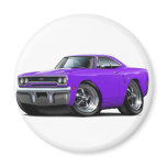 1970 Plymouth GTX Purple Car Magnet
