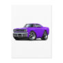 1970 Plymouth GTX Purple Car Post Card