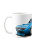 1970 Plymouth Superbird Blue Car Coffee Mug