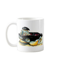 1970 Plyuth Cuda Black Car Coffee Mugs