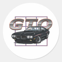 1970 Pontiac GTO Round Sticker