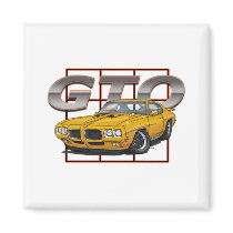 1970 Pontiac Lemans GTO Fridge Magnet