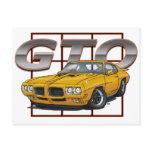 1970 Pontiac Lemans GTO postcards