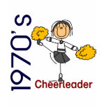 1970’s Cheerleader Stick Figure t-shirts