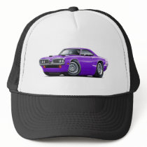 1970 Super Bee Purple-White C-Stripe Scoop Hood Mesh Hats