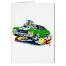 1971-72 Chevelle Green-White Car Cards