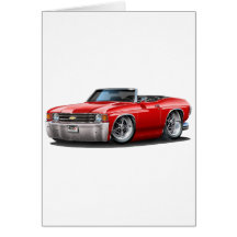 1971-72 Chevelle Red Convertible Cards