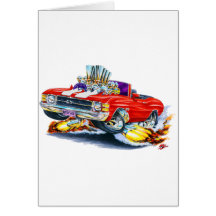 1971-72 Chevelle Red-White Convertible Cards
