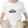 1971-72 Chevelle White-Black Car Baby Creeper