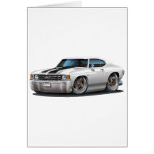 1971-72 Chevelle White-Black Car Cards