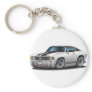 1971-72 Chevelle White-Black Top Car Key Chain