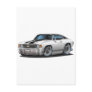 1971-72 Chevelle White-Black Top Car Post Card