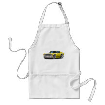 1971-72 Chevelle Yellow-White Car Aprons