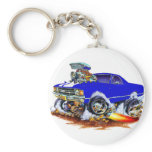 1971-72 El Camino Blue-White 4x4 Monster Truck Key Chains