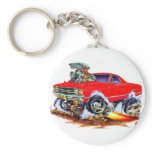 1971-72 El Camino Red 4x4 Monster Truck Key Chains