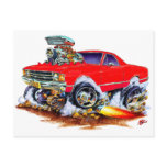 1971-72 El Camino Red 4x4 Monster Truck Post Cards